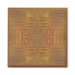 Hardwood Hill Golden Haze Abstract Magnet