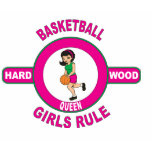 Hardwood Queen - Basketball Tshirts
