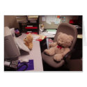 Hardworking Teddy Bears card by BearyAnn Hardworking Teddy Bears card