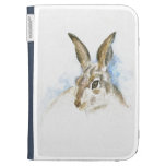 Hare, a watercolor pencil rendering kindle 3 case