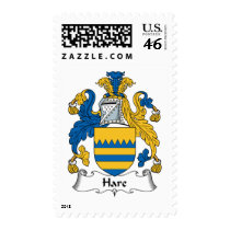 Hare Family Crest postage