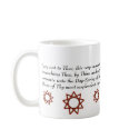 Hare Krishna, and Bahai prayer mugs