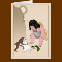 Hare & Monkey Fight by Yoshitoshi cards