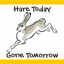 Hare Today, Gone Tomorrow t-shirts