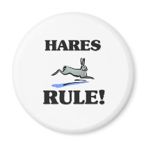 HARES Rule! magnets by AnimalShirts HARES Rule! magnets