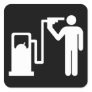 Harikari at the pump square sticker