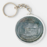 Harision "Log Cabin" Button Key Chains