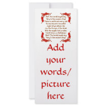 Hark the herald Angels sing... Customized Rack Card