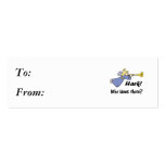 Hark Who Blows There Funny Angel Business Card Templates