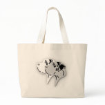 Harlekin and Merle Dane Heads Canvas Bags