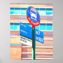Harlem Bus Stop Posters