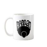 Harlem Graffiti Growing Out Of Big Afro With Face Coffee Mug