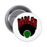 Harlem Graffiti With Face & Big Afro, 3 Colors Pin