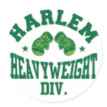 Harlem Heavyweight Green Round Sticker