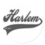 Harlem New York Round Stickers