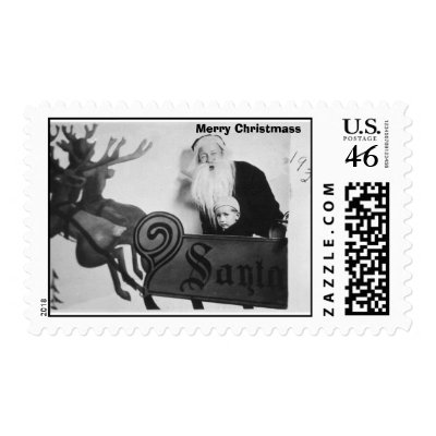 Harlen and Santa Postage Stamp by hardy007