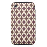 Harlequin Argyle Berry Tough iPhone 3 Cover