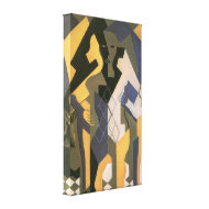 Harlequin at a Table by Juan Gris wrappedcanvas