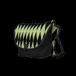 Harlequin - Black and Mint rickshaw messenger bags