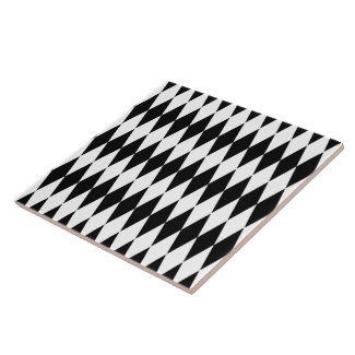 Harlequin Black and White Ceramic Tile