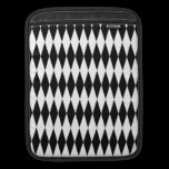 Harlequin Black and White ipad sleeves