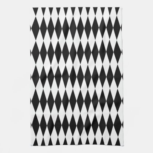 Harlequin Black and White Kitchen Towel