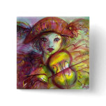 Harlequin Pinback Buttons