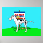 Harlequin Dane Pi$$ on Obama Poster