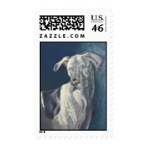 Harlequin Great Dane Stamp by PatriceArt Harlequin Great Dane Stamp