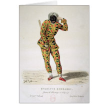 Harlequin Greeting Card