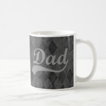 Harlequin Grey Shades Dad Coffee Mugs