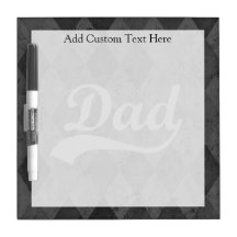 Harlequin Grey Shades Dad Dry Erase Whiteboard