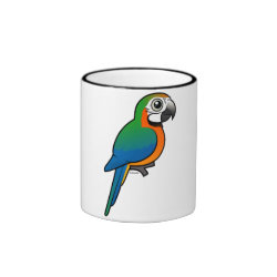Harlequin Macaw Ringer Mug