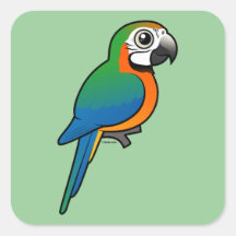 Harlequin Macaw Stickers