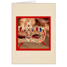 Harlequin Mask Card