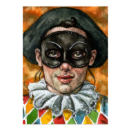 Harlequin Poster print