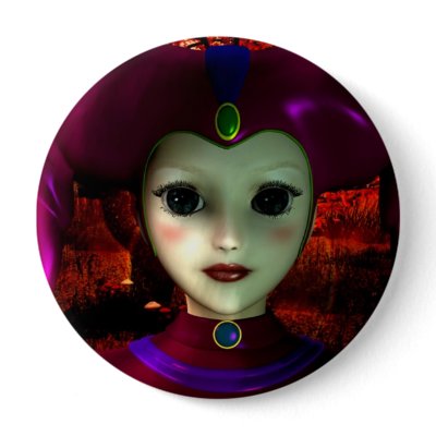 Harlequin Toy Pinback Button by SlayerX