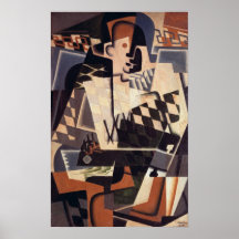 Harlequin with a Guitar, 1917 Posters