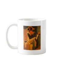 Harlequin with Guitar mugs by MyOtherPlanet Harlequin with Guitar mugs