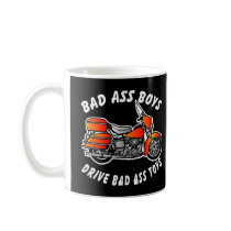 Harley Bad Ass Boys Black Coffee Mugs