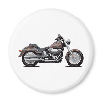 Harley Davidson Fat Boy magnets by cartshirt Harley Davidson Fat Boy magnets