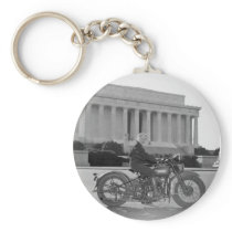Harley Davidson Motorcycle - First Woman Keychain