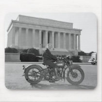 Harley Davidson Motorcycle - First Woman Mouse Pad