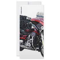 Harley Davidson Motorcycle Customized Rack Card