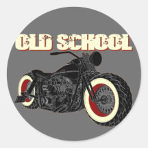 Harley Davidson - old School Bobber-3 Stickers