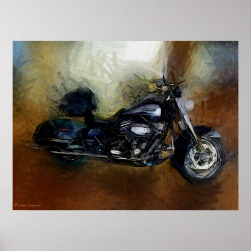 Harley Motorcycle Fine Art Print Zazzle