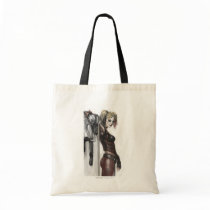 Harley Quinn Illustration Tote Bags