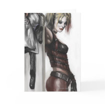 Harley Quinn Illustration Greeting Cards