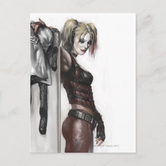 Harley Quinn Illustration postcard