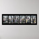 HARLEY Vintage Alphabet Letter Name Art Posters